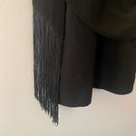 Dress the Population NWT Alida Black Fringe Sleeveless Mini Dress Women's Large Photo 4