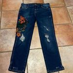 ZARA  embroidered ankle jeans Photo 0