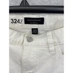 Banana Republic  Women's Boyfriend White Denim Jeans Size 6 Distressed Cotton Photo 11
