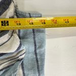 Indigo Rein  linen rayon blue striped ruffle jumper romper pants M vacation Photo 8