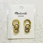Madewell  To The Market Link Earrings Gold Brass NWT Photo 0