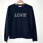 Wimbledon Love Embroidered Sweatshirt in Midnight Size L Blue Size L Photo 3