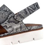 Gentle Souls NEW Leather Lavern Sandals Pewter Snake Snakeskin Size 8 Photo 3