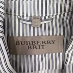 Burberry Navy and White Striped Blazer Photo 88