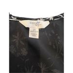 Terra & Sky   black floral BOHO blouse size 4X Photo 4