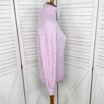 Loft Confetti Speckled Turtleneck Multi Knit Sweater Lilac Purple Small Photo 3