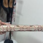 Coach Tan and Pink Signature Wristlet Clutch Photo 3