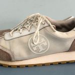 Tory Burch  Annie Nylon Suede Ivory White Runner Sneakers Photo 3