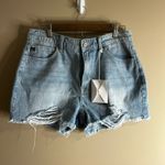 NWT Kancan distressed high rise jean shorts 11/29 Blue Photo 6