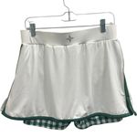 Tuckernuck White Tennis Golf Pickleball Skort Green Gingham Sporty Preppy Large Photo 1