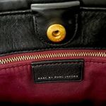 Marc Jacobs Luna Black Leather Top Handle Crossbody Tote Gold Hardware LIKE NEW Photo 5