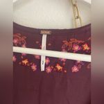 Free People Embroidered Purple Mini Dress Low V Front Satin button Accent 2 Photo 4