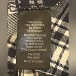 Black and White Straight Leg Plaid Jumpsuit Size 14 Photo 7