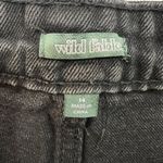 Wild Fable Size 14 32 Waist Shorts High Rise Wide Leg Bermuda Jean Black Wash Photo 7