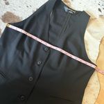 Norma Kamali Black Vest Size Medium Photo 6
