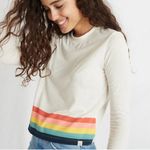 Marine layer NEW Re-Spun Stripe Long Sleeve T-Shirt, Size S, EXCELLENT! Photo 0