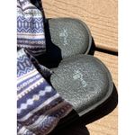 Sanuk Sandals 8 Yoga Sling Flats Comfort 1016459 Purple Fabric Slip On Shoes Photo 3