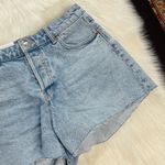 H&M Light Wash High Rise Denim Shorts Photo 3