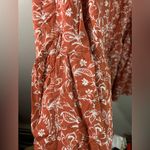 Streetwear Society Bohemian Nature Lagenlook Cozy Layered Flowy Terracotta Rust Floral Maxi Skirt L Photo 5