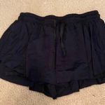Amazon Black Flowy Shorts W Tie Photo 0