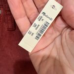 Madewell  Cali Denim Boot Corduroy NWT Sz 26 Canterbury Red‎ Photo 5