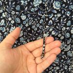 CHAPS  Navy and‎ White Two Floral Blouse Size Small Photo 2