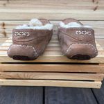 UGG Tan  Ansley Slippers Seude Fuzzy Slip On Shoes Moccasins Photo 6
