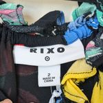 RIXO For Target Black Floral Off the Shoulder Puff Sleeve Maxi Dress NWT Yellow Size 2 Photo 4