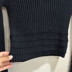 Maeve   by Anthropologie Black Knit Top Photo 4