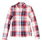 Pretty Little Thing Plus Red & Navy Plaid Pajama Shirt โ NEW with Tags Photo 1