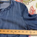 Banana Republic  women’s size 6 Chambray Denim Dress Belted Button Up 3/4 Sleeve Photo 2