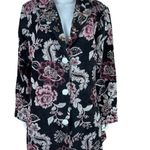 Susan Graver GRAVER  Floral Tapestry Rhinestone Embellished Blazer Coat Photo 6