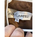 Sara Campbell 100% Linen Brown Dress‎ Chic Fit And Flare Size 6 Photo 4