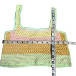 NEW PQ Swim Sorrento Crochet Crop Top Size XS/S Yellow Photo 4