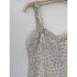 ZARA  Pastel Blue Floral Print Ruffled Sleeveless Mini Dress Size Large NWT Photo 15