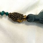 Zacasha buddha tassel crystal pendant necklace Green Photo 10
