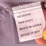 Solitaire Dove Tea Time Garden Tunic top dress gray embroidery colorful size L Photo 4