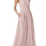 Azazie Chic Collin Bridesmaid Dress Plus Size Size C Waist 22 Steel Blue Photo 5