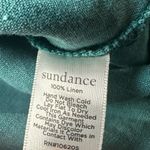 Sundance 100% Linen Dusk to Dawn Teal Dress Small Photo 6