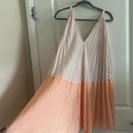Elegant Peach and Pink Mini Dress Size M Photo 2