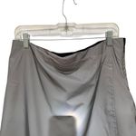 DKNY Sport Reflective Faux-Wrap Mini Skirt Grey Sparkle Women’s Size Medium NWT Photo 6