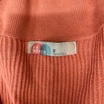 Free People  Picnic Romper Ribbed Knit Collared Linen Cotton Salmon Playsuit xs Photo 4