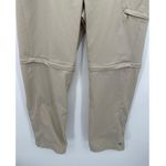 Columbia Women 12S Saturday Trail II Convertible Stretch Pants British Tan Khaki Photo 4