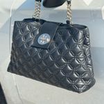 Kate Spade ♠️ Elegant Black Leather Quilted Handbag Photo 2