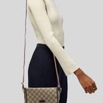Gucci Vintage GG Supreme Monogram Small Crossbody Flap Bag serial #223666 Photo 0