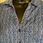 Dana Buchman blue button up long sleeve blouse Photo 2