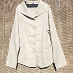 Flax  100% Linen Jacket Neutral P/4 Photo 0