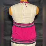Old Navy Cute Pink Halter women's sleeveless 90s vtg 00s Top M medium tie back neck black Photo 3