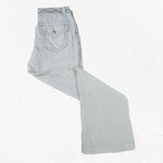 Miss Me Beige Linen Blend Wide Leg Cargo Boho Pants Size Large Y2K 2010s Style Photo 8