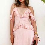 NBD Revolve pink ruffle dress songofstyle Photo 0